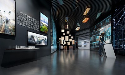 现代科技展厅3D模型下载